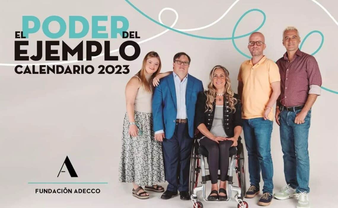 “El poder del ejemplo”, un calendario de Fundación Adecco que muestra el éxito laboral de personas con discapacidad