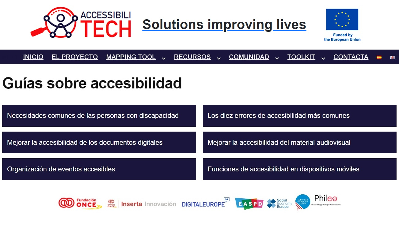 “Accessibilitech” publica unas guías sencillas sobre accesibilidad a las tecnologías de la información y comunicación